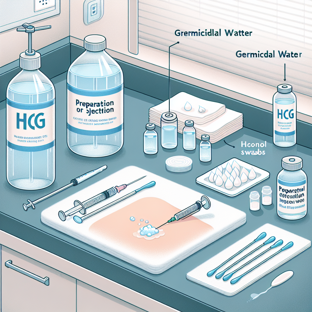 Préparation de la zone pour l'injection d'HCG : Comment l'Eau Germicide peut aider