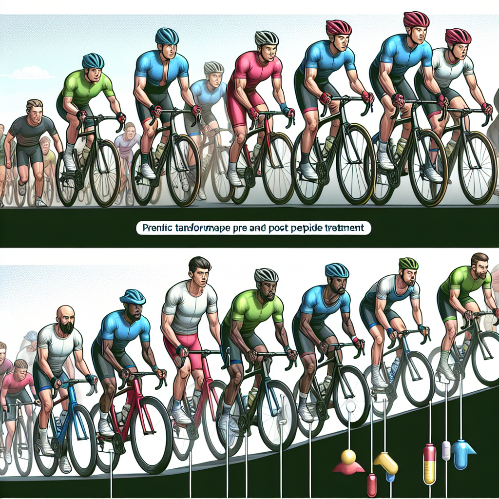 Cure de peptides et augmentation de l'endurance chez les cyclistes