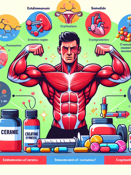 Effet des stéroïdes sur l'augmentation de la synthèse de créatine musculaire