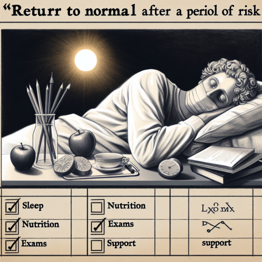 Boldenone : checklist “retour à la normale” après une période à risque (sommeil, alimentation, examens, soutien)