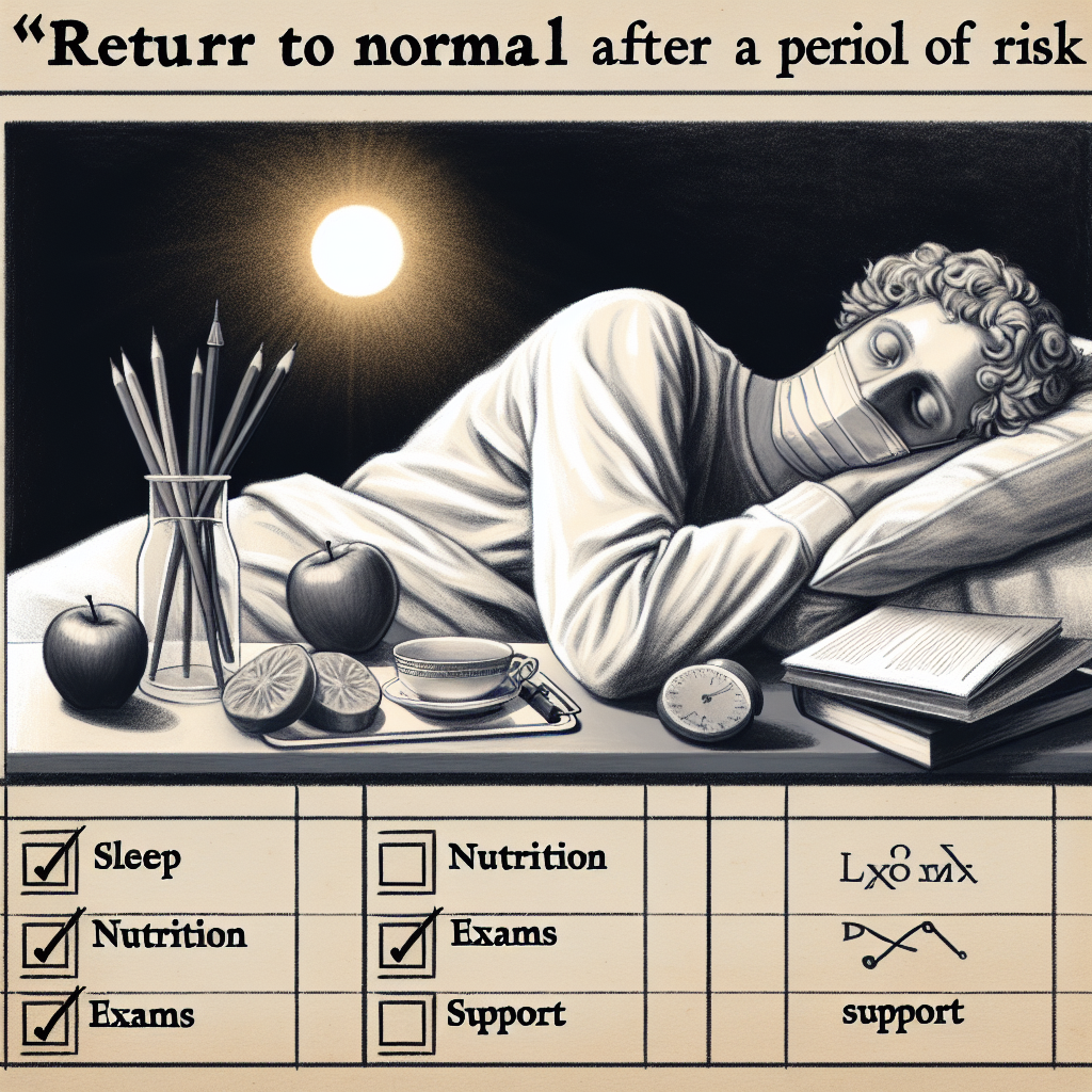 Boldenone : checklist “retour à la normale” après une période à risque (sommeil, alimentation, examens, soutien)