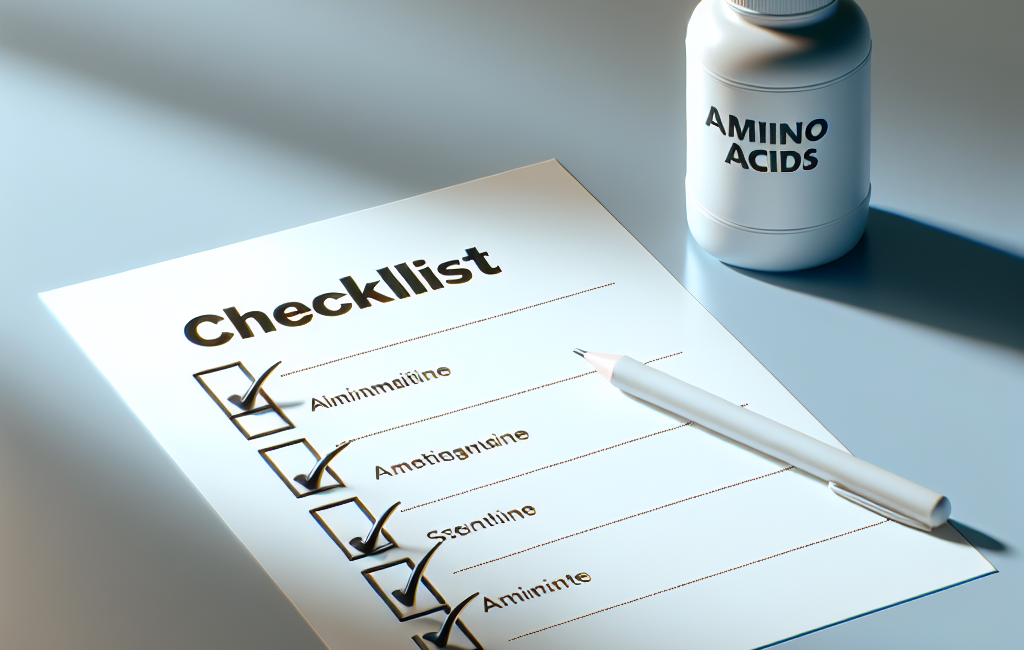 Checklist : créer une routine efficace avec acides aminés