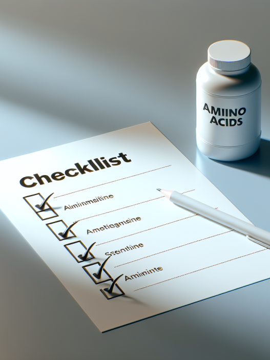 Checklist : créer une routine efficace avec acides aminés