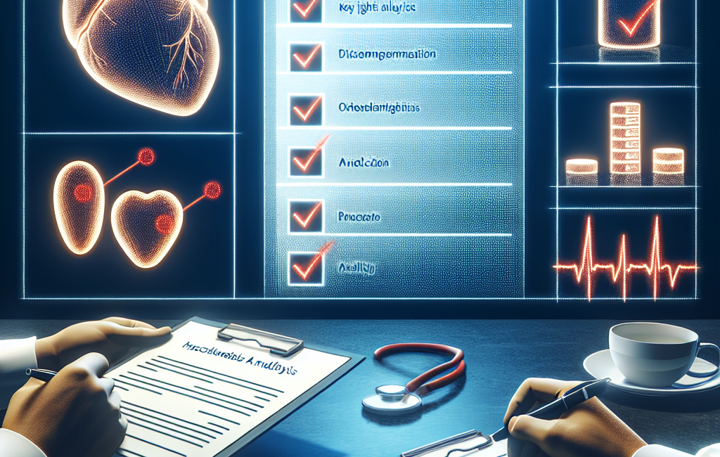 Liste de contrôle des analyses pendant le traitement hypocholestérolémiant