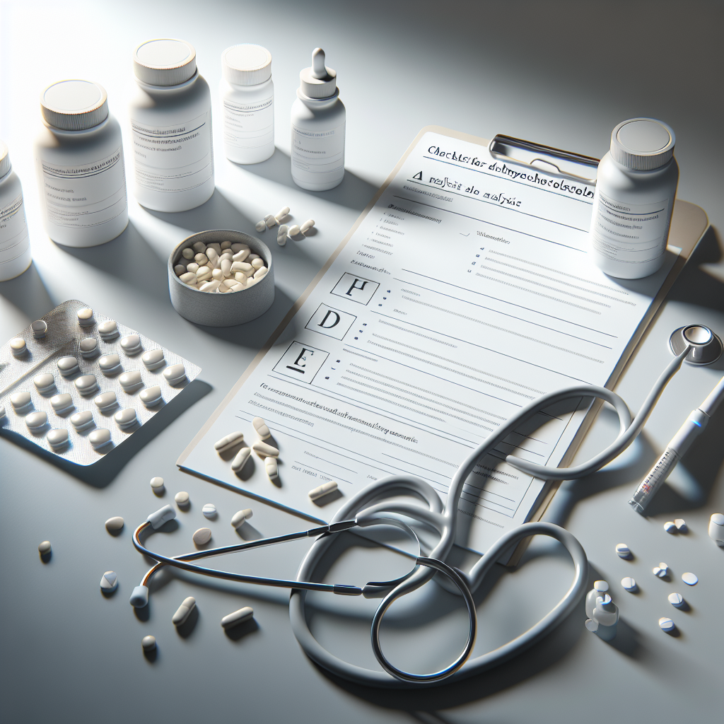 Liste de contrôle des analyses pendant le traitement hypocholestérolémiant