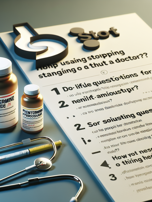 Chlorhydrate de Phentermine : discuter arrêt ou changement avec son médecin (questions utiles)